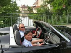 Cabrio vor der Stadtmühle