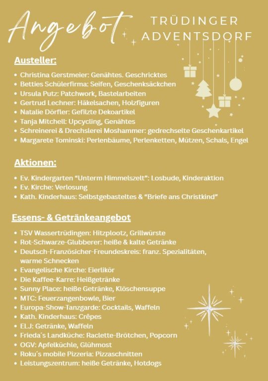 Angebot Adventsdorf 2025
