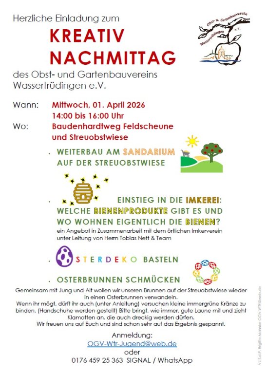 Kreativ Nachmittag OGV