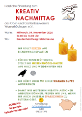 Kreativ Nachmittag OGV Kreativ Nachmittag OGV